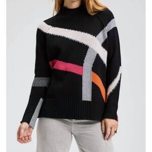 NEW ZAKET & PLOVER read map sweater in black